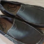 LNWOT $128 Clarks Loafer-13-Blue w suede SLIP ON Driver Boat STORE DISPLAY Shoe