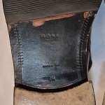 100% Authentic HUGO BOSS Black Ankle Boots Shoes Size 9.5