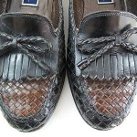 Bragano by Cole Haan Black /Brown Woven Leather Loafers Men’s Size 9.5 M