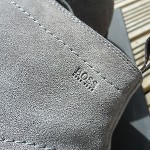 brand new mens HUGO BOSS clelior grey leather boots UK11/EU45/US12 rrp£199