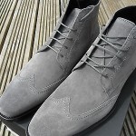 brand new mens HUGO BOSS clelior grey leather boots UK11/EU45/US12 rrp£199