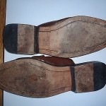 COLE HAAN RESORT MEN’S BROWN WOVEN LEATHER SLIP-ON SHOE 7 M