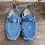Hugo Boss “Drefinno” Navy Blue Suede Loafers/Driving Moccasins Size 9.5