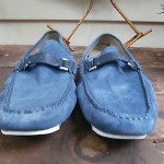 Hugo Boss “Drefinno” Navy Blue Suede Loafers/Driving Moccasins Size 9.5
