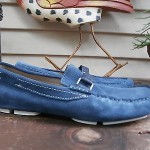 Hugo Boss “Drefinno” Navy Blue Suede Loafers/Driving Moccasins Size 9.5