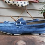 Hugo Boss “Drefinno” Navy Blue Suede Loafers/Driving Moccasins Size 9.5