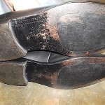 men’s black leather shoes loafers BOSS hugo boss size 9 designer casual dress