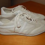 EUC!! HUgo Boss Beige Leather SUede Lace up Sneaker/Sho..Size 42..9 Mens