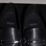 HUGO BOSS BLACK DRIVING MOCCASINS SHOES WITH BOX SZ 7.5 Mint Condition