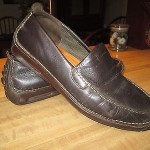 COLE HAAN NIKE AIR Brown Leather MocToe Driving Loafers Shoes Mens Size 11.5 M