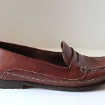 Men’s Cole Haan 10 D Brown Leather Country Slip On Penny Loafers Shoes