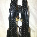 Bragano by Cole Haan Black /Brown Woven Leather Tassel Loafers Men’s Size 10 M