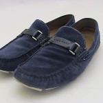 Hugo Boss Men’s Fashion Shoes Drefinno Medium Blue Slip-On Loafers US9 $225.00
