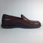 Cole Haan Loafers Slip on US 8.5B Nike Air Brazil Leather Brown Mens Shoes