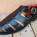 Mens Cole Haan Dress Shoes Sandals Size 8M Black Leather Casual Comfort Italian