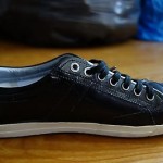 HUGO BOSS Leather Sneakers – Black / US Size 9