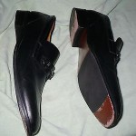 ggg COLE HAAN BLACK LEATHER LOAFERS MENS 13 M
