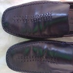 Cole Haan Mens Black Leather Dress Loafers 9 B Dress Slide On Shoes