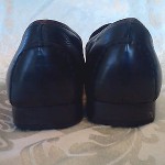 Cole Haan Mens Black Leather Dress Loafers 9 B Dress Slide On Shoes