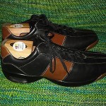 Cole Haan Nike Air black and brown bicycle stitch leather shoes  11 M