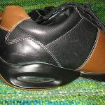 Cole Haan Nike Air black and brown bicycle stitch leather shoes  11 M
