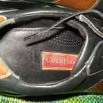 Cole Haan Nike Air black and brown bicycle stitch leather shoes  11 M