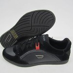MEN DIESEL EASTCOP STARCH LEATHER BLACK SNEAKERS CASUAL SHOES SIZE US 10 NIB #1A
