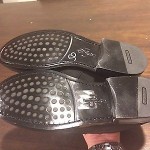 Cole Haan Mens Air Monroe Penny Loafers Black Silver Gray Reflective Shoes 9