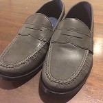 Cole Haan Mens Air Monroe Penny Loafers Black Silver Gray Reflective Shoes 9