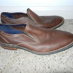 Men’s Cole Haan Brown Leather Slip On Loafer Nike Air Out Sole Size 10 M
