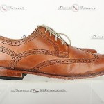 Mens Cole Haan Nike Air Stylish Brown Leather Oxfords Shoes Sz. 9 M
