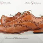 Mens Cole Haan Nike Air Stylish Brown Leather Oxfords Shoes Sz. 9 M