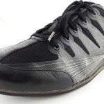 Cole Haan Flywire Mens Leather Casual Shoes Sz 8.5 M Black Lace Up Sneakers