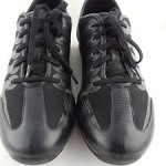 Cole Haan Flywire Mens Leather Casual Shoes Sz 8.5 M Black Lace Up Sneakers