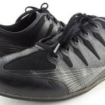 Cole Haan Flywire Mens Leather Casual Shoes Sz 8.5 M Black Lace Up Sneakers