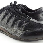 Cole Haan Flywire Mens Leather Casual Shoes Sz 8.5 M Black Lace Up Sneakers