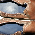 Men’s Cole Haan Brown Leather Slip On Loafer Nike Air Out Sole Size 10 M