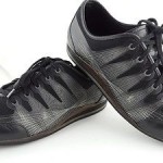 Cole Haan Flywire Mens Leather Casual Shoes Sz 8.5 M Black Lace Up Sneakers