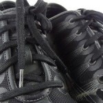 Cole Haan Flywire Mens Leather Casual Shoes Sz 8.5 M Black Lace Up Sneakers