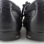 Cole Haan Flywire Mens Leather Casual Shoes Sz 8.5 M Black Lace Up Sneakers
