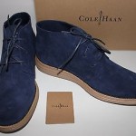 NIB COLE HAAN Men’s Blue 100% Suede LUNARGRAND CHUKKA Ankle Shoe Boot 11 M