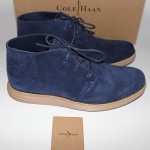 NIB COLE HAAN Men’s Blue 100% Suede LUNARGRAND CHUKKA Ankle Shoe Boot 11 M