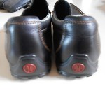 GENTLY WORN COLE HAAN BLACK LEATHER DRIVING MOCCASINS SIZE 10.5