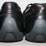 BOSS HUGO BOSS ORANGE LABEL BLACK LEATHER/SUEDE SNEAKERS Sz 44 / US 11