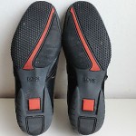 BOSS HUGO BOSS ORANGE LABEL BLACK LEATHER/SUEDE SNEAKERS Sz 44 / US 11