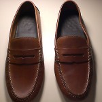 MINT! COLE HAAN AIR GRANT DRIVING SHOES PENNY LOAFERS PAPAYA 14M