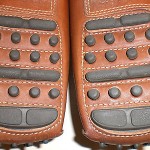 MINT! COLE HAAN AIR GRANT DRIVING SHOES PENNY LOAFERS PAPAYA 14M