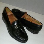 COLE HAAN BLACK TASSEL Loafers Shoes Mens SZ 10.5 D