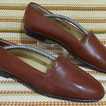 BRAGANO COLE HAAN MEN SZ 8.5 M BROWN  LEATHER SHOES  LOAFERS ** FREE SHIP**