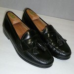COLE HAAN BLACK TASSEL Loafers Shoes Mens SZ 10.5 D